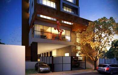 Imagem: O apartamento possui 1 Dormitório, 1 Banheiro, 1 Vaga na garagem