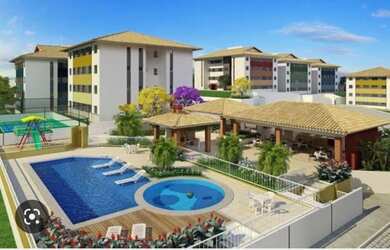 Imagem: O apartamento possui 2 Dormitórios, 1 Banheiro, 1 Vaga na garagem