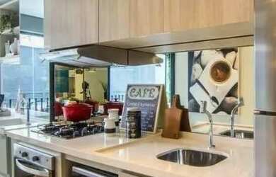 Imagem: O apartamento possui 1 Dormitório, 1 Banheiro, 33m² de Área