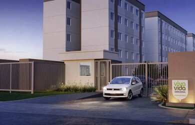 Imagem: O apartamento possui 2 Dormitórios, 1 Banheiro, 1 Vaga na garagem