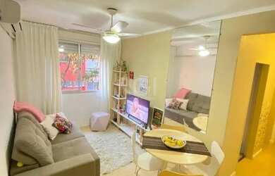 Imagem: O apartamento possui 1 Dormitório, 1 Banheiro, 1 Vaga na garagem