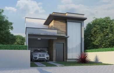 Imagem: A casa em condomínio possui 3 Dormitórios, 2 Banheiros, 2