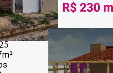 Imagem: A casa possui 3 Dormitórios, 2 Banheiros, 2 Vagas na garagem