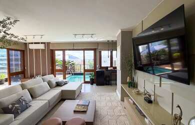 Imagem: O apartamento na cobertura possui 3 Dormitórios, 3 Banheiros