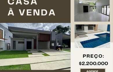 Imagem: A casa em condomínio possui 4 Dormitórios, 5 Banheiros, 4