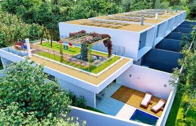 Imagem: A casa possui 3 Dormitórios, 3 Banheiros, 2 Vagas na garagem