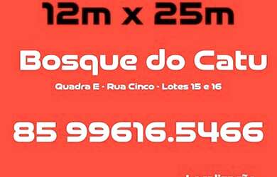 Imagem: O terreno possui 300m² de Área e está localizado em Aquiraz