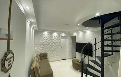 Imagem: O apartamento na cobertura possui 2 Dormitórios, 2 Banheiros