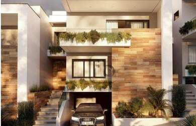 Imagem: A casa em condomínio possui 4 Dormitórios, 4 Banheiros, 4