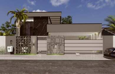 Imagem: A casa possui 2 Dormitórios, 2 Banheiros, 2 Vagas na garagem