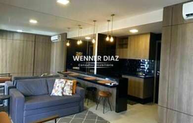 Imagem: O studio possui 1 Dormitório, 1 Banheiro, 1 Vaga na garagem