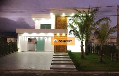 Imagem: A casa possui 5 Dormitórios, 2 Banheiros, 4 Vagas na garagem