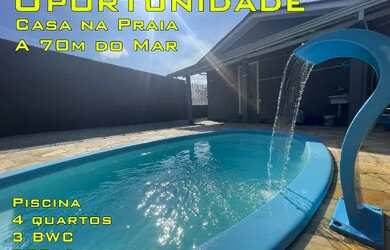 Imagem: A casa possui 4 Dormitórios, 3 Banheiros, 4 Vagas na garagem