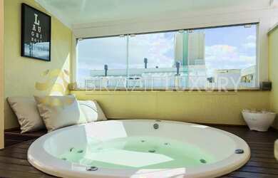 Imagem: O apartamento na cobertura possui 2 Dormitórios, 2 Banheiros