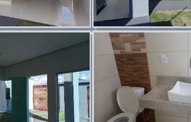 Imagem: A casa possui 3 Dormitórios, 2 Banheiros, 2 Vagas na garagem