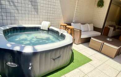 Imagem: O apartamento na cobertura possui 2 Dormitórios, 2 Banheiros