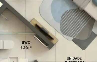 Imagem 2: Apartamento para venda tem 51 metros quadrados com 1 quarto