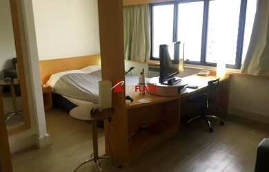 Imagem: O studio possui 1 Dormitório, 1 Banheiro, 1 Vaga na garagem