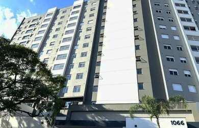 Imagem: O apartamento possui 1 Dormitório, 1 Banheiro, 1 Vaga na garagem