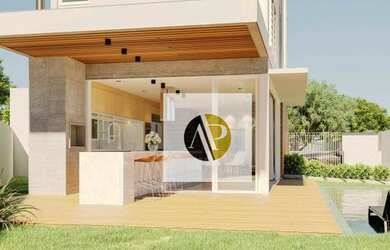 Imagem: A casa possui 4 Dormitórios, 5 Banheiros, 2 Vagas na garagem