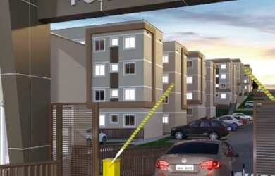 Imagem: O apartamento possui 2 Dormitórios, 1 Banheiro, 1 Vaga na garagem