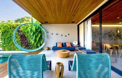 Imagem: A casa em condomínio possui 4 Dormitórios, 5 Banheiros, 1