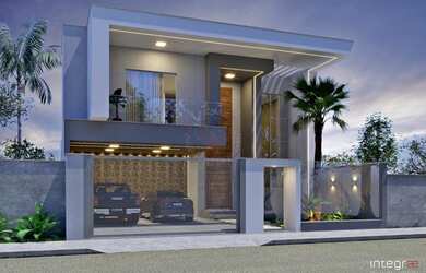 Imagem: A casa possui 4 Dormitórios, 4 Banheiros, 2 Vagas na garagem