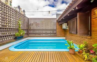 Imagem: O apartamento na cobertura possui 3 Dormitórios, 4 Banheiros