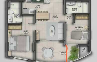 Imagem 12: Excelente apartamento 2 quartos, suíte, à venda no Horto