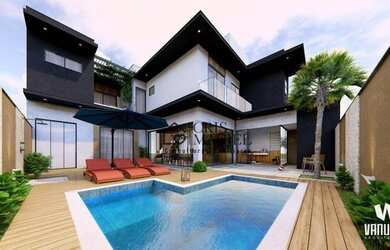 Imagem: A casa em condomínio possui 3 Dormitórios, 5 Banheiros, 4