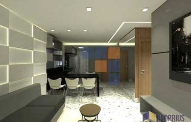 Imagem: O apartamento na cobertura possui 2 Dormitórios, 1 Banheiro