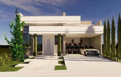 Imagem: A casa em condomínio possui 3 Dormitórios, 5 Banheiros, 4