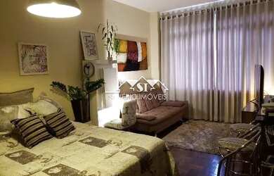 Imagem: O apartamento possui 1 Dormitório, 1 Banheiro, 1 Vaga na garagem