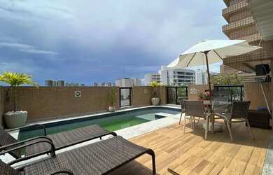 Imagem: O apartamento na cobertura possui 3 Dormitórios, 4 Banheiros