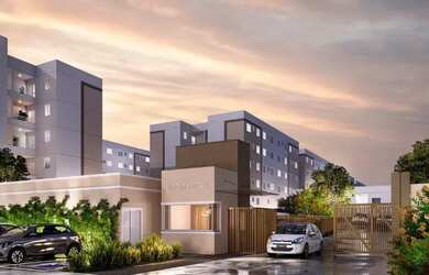 Imagem: O apartamento possui 2 Dormitórios, 1 Banheiro, 1 Vaga na garagem