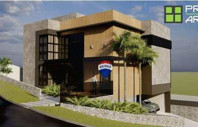 Imagem: A casa em condomínio possui 4 Dormitórios, 5 Banheiros, 4