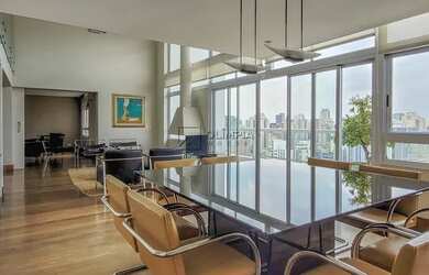 Imagem: O apartamento na cobertura possui 3 Dormitórios, 4 Banheiros