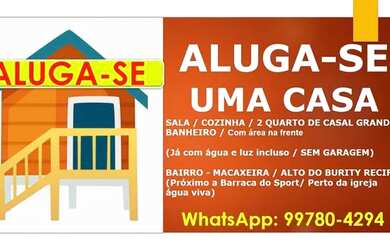 Imagem: A casa possui 2 Dormitórios, 1 Banheiro e está localizado