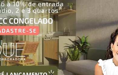 Imagem: O apartamento possui 1 Dormitório, 1 Banheiro, 1 Vaga na garagem