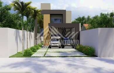 Imagem: A casa possui 4 Dormitórios, 4 Banheiros, 2 Vagas na garagem