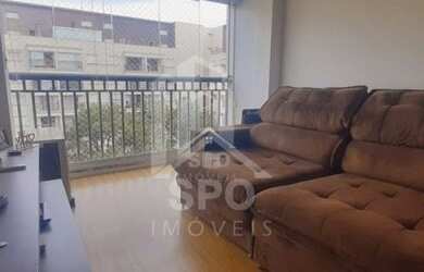 Imagem: O apartamento possui 1 Dormitório, 1 Banheiro, 1 Vaga na garagem