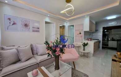 Imagem: O apartamento possui 2 Dormitórios, 1 Banheiro, 1 Vaga na garagem