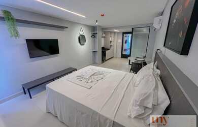 Imagem 5: Porteira fechada Flat novo com 24 m² pé na areia no bairro Jardim Oceania