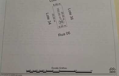 Imagem: O terreno possui 160m² de Área e está localizado em Centro