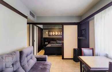 Imagem: O studio possui 1 Dormitório, 1 Banheiro, 1 Vaga na garagem