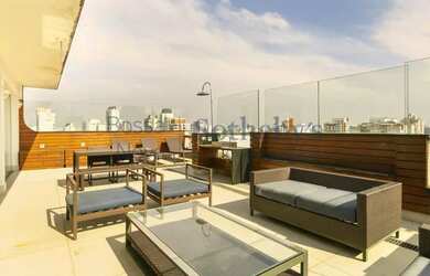 Imagem: O apartamento na cobertura possui 4 Dormitórios, 4 Banheiros