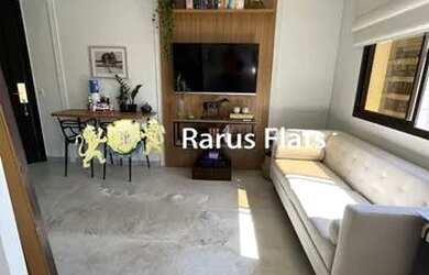 Imagem: O studio possui 1 Dormitório, 1 Banheiro, 1 Vaga na garagem