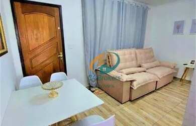 Imagem: O apartamento possui 2 Dormitórios, 1 Banheiro, 1 Vaga na garagem