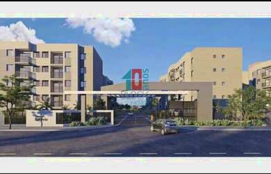 Imagem: O apartamento possui 2 Dormitórios, 1 Banheiro, 1 Vaga na garagem