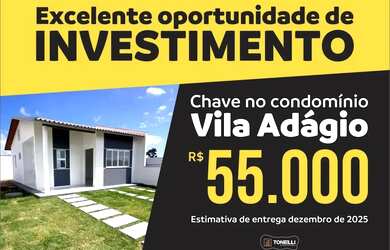 Imagem: A casa em condomínio possui 2 Dormitórios, 1 Banheiro, 2 Vagas